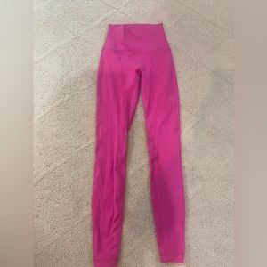 sonic pink align lululemon leggings size 0